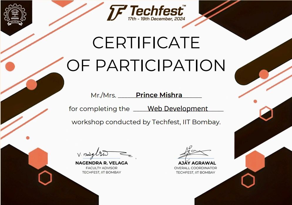Web Dev Certificate